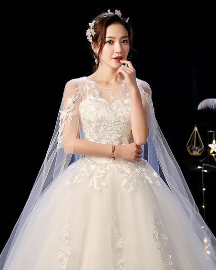 Wedding Dress Female Short Shoulder Simple Short