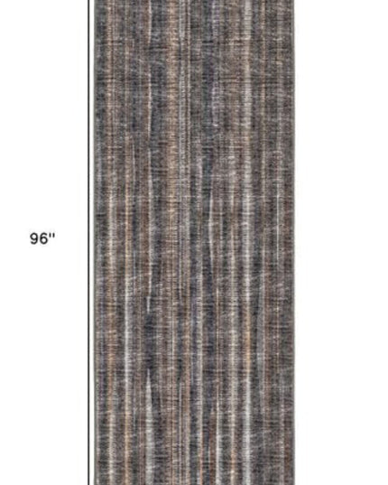3' X 8' Brown Ombre Tufted Handmade Runner Rug