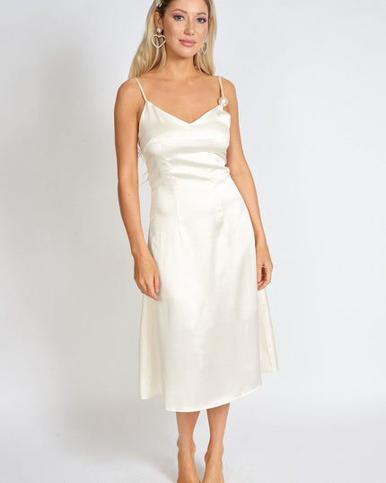 L¨¦onie One Pearl Satin Slip Dress
