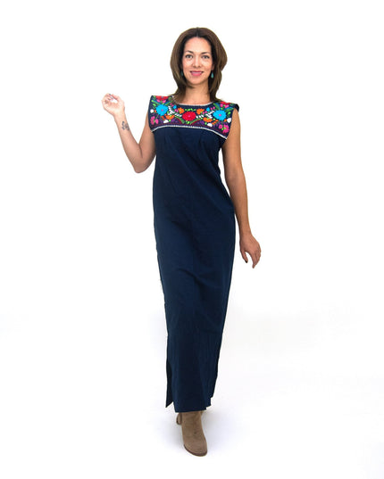 Maxi Isidra, Hand Embroidered Mexican Loose Dress