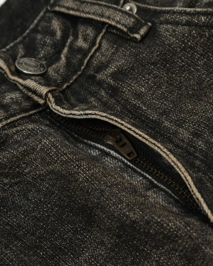 Men's Distressed Straight Leg Jeans