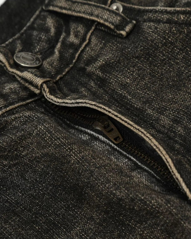 Men's Distressed Straight Leg Jeans