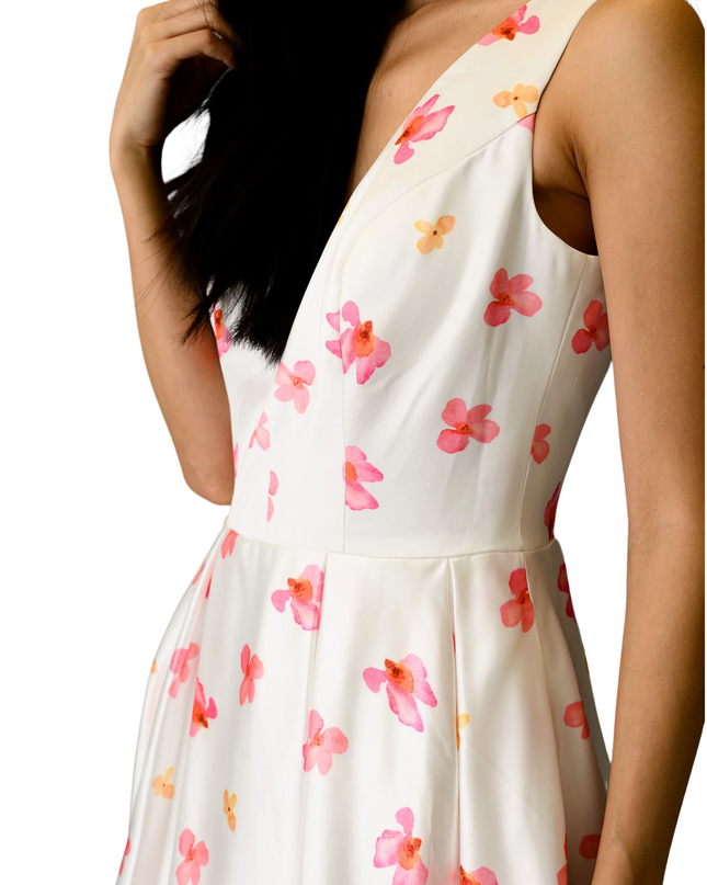 Women's Formal Floral Midi Dress